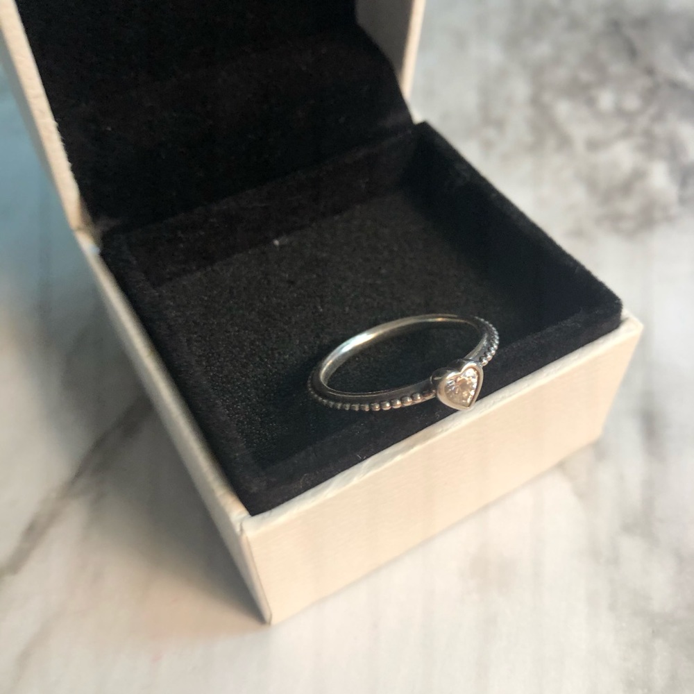 Pandora “One Love” With Clear Cz Ring.